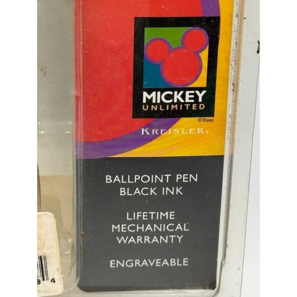 Mickey‎ Unlimited Kreisler Ballpoint Pen Vintage Mickey Mouse Brass Black Ink